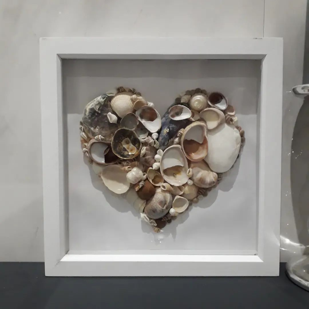 Shell Art Heart - White edition